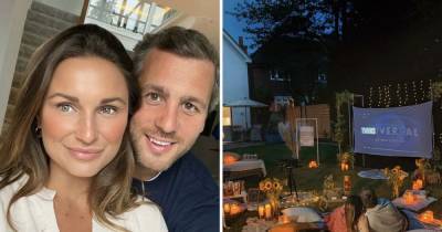 Inside Sam Faiers and Paul Knightley's magical movie night as they transform garden into candlelit cinema - www.ok.co.uk