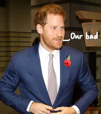 Prince Harry Apologizes For Not Doing Enough To Fight Racism & ‘To Right The Wrongs Of The Past’ - perezhilton.com