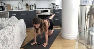 Watch former TOWIE star Lauren Pope's 10-minute pregnancy workout video - www.msn.com