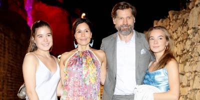 Nikolaj Coster-Waldau Brings Wife & Daughters To Taormina Film Festival 2020 - www.justjared.com - Italy