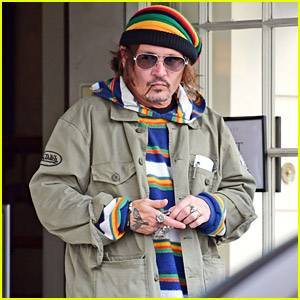 Johnny Depp Goes Casual During a Break from His Trial - www.justjared.com - London