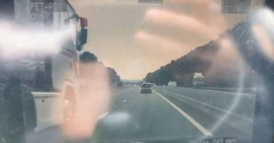 Police release dash-cam footage of driver travelling at 50mph in outside lane of M6 - www.manchestereveningnews.co.uk