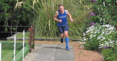 Burnside NHS worker completes charity marathon - by going around his bowling green - www.dailyrecord.co.uk - London