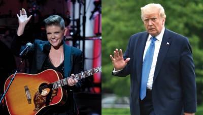 Natalie Maines Jokes That Donald Trump Makes Her Want To Make Out With George W. Bush - hollywoodlife.com - USA - Texas - Iraq - state Maine