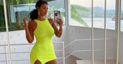 Maya Jama shows off her amazing curves in bodycon mini dress and it's in the sale - www.ok.co.uk