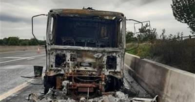Pictures show the aftermath of a lorry fire that shut the M6 for hours - www.manchestereveningnews.co.uk - Manchester