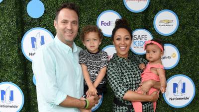 Tamera Mowry Cuddles Her Kids Aden, 7 Ariah, 5, Close After Abruptly Leaving ‘The Real’ — See Pic - hollywoodlife.com