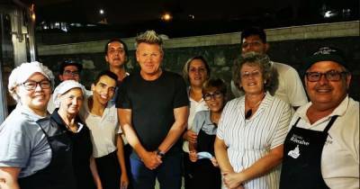 Gordon Ramsay ditches face mask and forgets social distancing as he poses for Portugal pic - www.dailyrecord.co.uk - Portugal