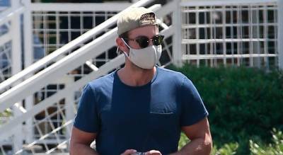 Chace Crawford Wears a Face Mask While on a Coffee Run - www.justjared.com