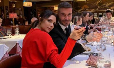 Victoria Beckham wows in gorgeous red dress in sweet family photo - hellomagazine.com