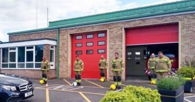 Scots firefighter's English colleagues pay tribute to his mum after he missed funeral due to lockdown - www.dailyrecord.co.uk - Britain - Scotland