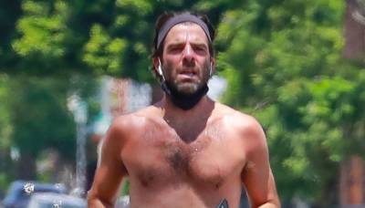 Zachary Quinto Goes Shirtless for a Run in L.A. - www.justjared.com - Los Angeles