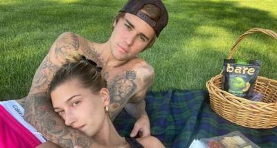 PHOTO: A shirtless Justin Bieber cuddles with wife Hailey Baldwin as the couple enjoy a romantic picnic - www.pinkvilla.com