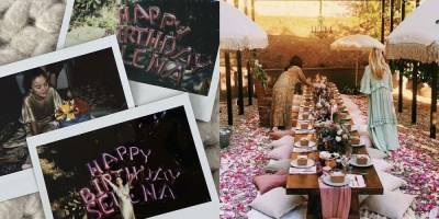 Inside Selena Gomez's Dreamy 28th Birthday Party: Polaroids, Balloons, and a Petal-Adorned Outdoor Dinner - www.harpersbazaar.com