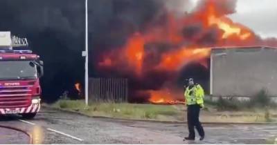 Huge fire rips through Newarthill Boxing Club as fire crews race to inferno - www.dailyrecord.co.uk - Scotland - city Lanarkshire