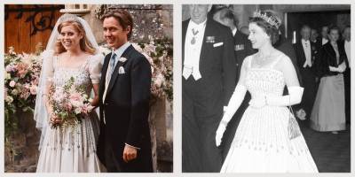 Princess Beatrice's Decision to Borrow Queen Elizabeth's Gown for Her Wedding Was Last-Minute - www.marieclaire.com