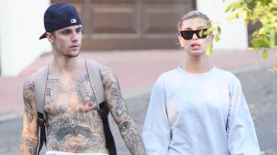 Hailey Baldwin Shirtless Justin Bieber Snuggle During Pit Stop On Road Trip More Of Their Cutest PDA Pics Together - hollywoodlife.com