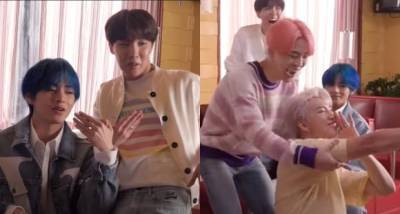 Bangtan Bomb: BTS' V & J Hope don their goofy hats to give us the wing dance; RM trolled on Boy With Luv sets - www.pinkvilla.com