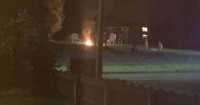 Disgust as gang of 'masked youths' set fire on park - just days after stabbing in same spot - www.manchestereveningnews.co.uk - Manchester