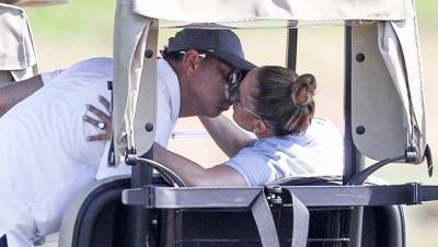 Jennifer Lopez Alex Rodriguez Kiss During Romantic Birthday Date On The Golf Course - hollywoodlife.com - county Hampton