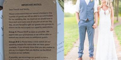 Wedding invite goes viral after it's branded 'rude'. What do you think? - www.lifestyle.com.au