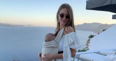 Inside Millie Mackintosh and Hugo Taylor's first holiday with their daughter as they jet to Greece - www.ok.co.uk - Taylor - Greece - city Santorini