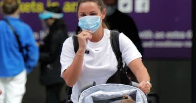 Sam Faiers dons face mask as she returns home with family from holiday to Spain - www.ok.co.uk - Britain - Spain