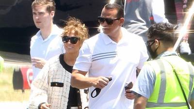 Jennifer Lopez Is Glam In Vintage Chanel Heading On A Trip With Alex Rodriguez Twins Max Emme, 12 - hollywoodlife.com