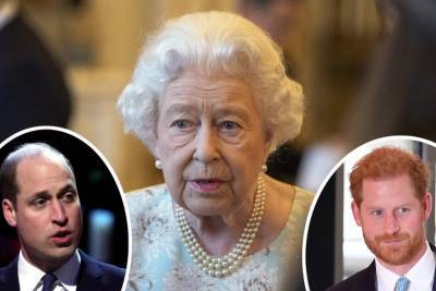 Queen Elizabeth Is Ready For William & Harry To ‘Resolve Their Differences’ Once And For All! - perezhilton.com