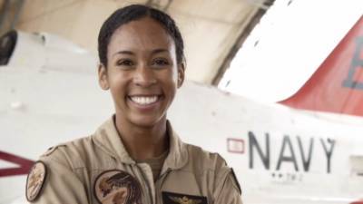 US Navy's First Black Female Fighter Pilot Will Receive Her Wings - www.etonline.com - USA