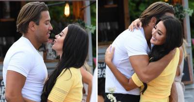 James Lock and Yazmin Oukhellou can't keep their hands off each other during TOWIE filming - www.ok.co.uk