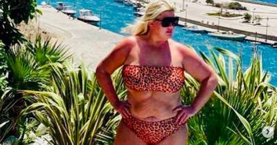 Gemma Collins shows off bikini body in leopard print two-piece as she thanks ex boyfriend for giving her confidence - www.ok.co.uk