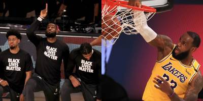 NBA Restarts with Nod to Black Lives Matter, LeBron James Pays Tribute to Kobe Bryant - www.justjared.com - Los Angeles - Los Angeles - Florida - Lake - county Buena Vista