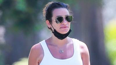 Lea Michele Reveals Her Big Au Natural Baby Bump During Outdoors Outing After Former Co-Star Calls Her ‘Despicable’ - hollywoodlife.com