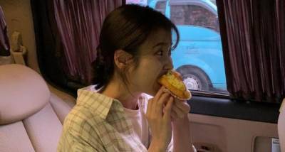 IU munching on a croissant is an adorable sight as OH MY GIRL sends customised food truck to the sets of Dream - www.pinkvilla.com