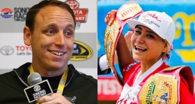Joey Chestnut & Miki Sudo Break Records at Nathan's Hot Dog Eating Contest 2020! - www.justjared.com - New York