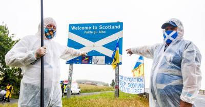 Nationalists set up protest demo at border in bid to keep Scotland 'Covid-19 free' - www.dailyrecord.co.uk - Scotland
