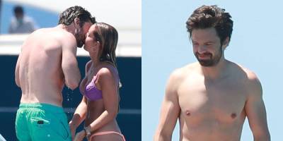Shirtless Sebastian Stan Packs On PDA with New Girlfriend Alejandra Onieva in Ibiza! - www.justjared.com - Spain - county Sebastian