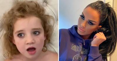 Katie Price shares sweet clip of daughter Bunny, 5, wearing makeup as she sings to Disney's Frozen - www.ok.co.uk