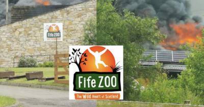 Firefighters deal with huge blaze at zoo in Scotland as one person treated by paramedics - www.manchestereveningnews.co.uk - Scotland