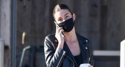 Camila Morrone Chats on the Phone While Out on a Coffee Run - www.justjared.com - Malibu
