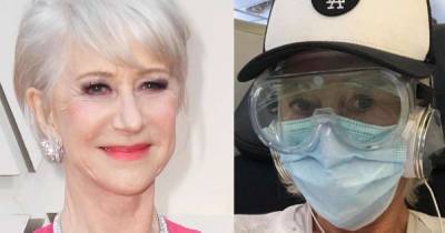 Dame Helen Mirren wears face mask and goggles during flight amid pandemic: 'It's a look' - www.msn.com