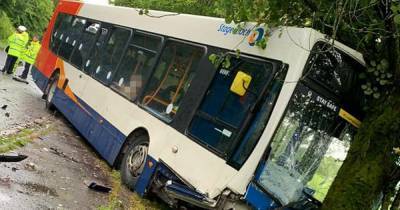 Bus and two vehicle crash on rural road leaves two seriously injured - www.dailyrecord.co.uk - Scotland