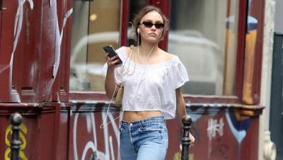 Lily-Rose Depp Looks Identical To Mom Vanessa Paradis, Johnny’s Partner Of 14 Years, In Crop Top - hollywoodlife.com