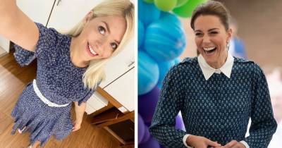 Holly Willoughby stuns in blue floral summer dress as she emulates Kate Middleton on This Morning - www.ok.co.uk