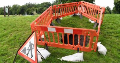 Large hole opens up in ground near Hamilton's most historic landmark - www.dailyrecord.co.uk