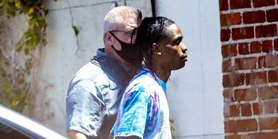 Travis Scott Heads to the Recording Studio in Hollywood - www.justjared.com - Hollywood
