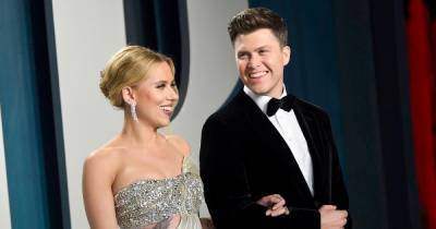 Colin Jost Blames Fiancee Scarlett Johansson for ‘Perfectly Framed’ Guitar on Recent ‘Saturday Night Live’ Episode - www.usmagazine.com