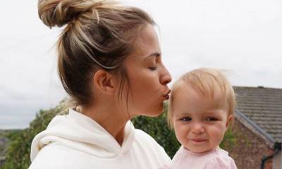 Gemma Atkinson catches baby Mia doing the cheekiest thing ever - watch - hellomagazine.com