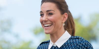 Kate Middleton Wore Blue Silk to Celebrate the Birthday of the National Health Service - www.marieclaire.com - India